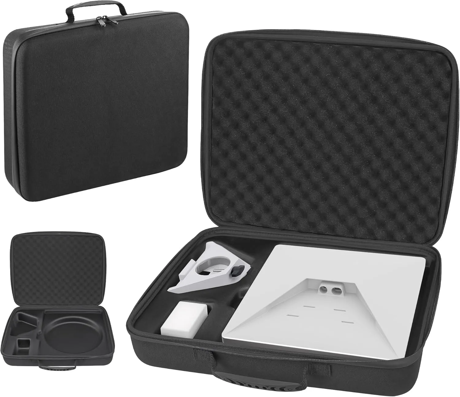Starlink Mini Bag Waterproof Starlink Mini Case for Travel Case for Star Link Mi ni Accessories Portable Carry Bag for Star Link Mi ni Dish with Customized Shock Absorbing Foam Interior Black
