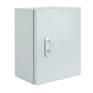 Steel Electrical Junction Box, Indoor&Outdoor Electrical Enclosure Box, Wall Mounted Waterproof&Dustproof Metal Box, Universal Electric Equipment Enclosure Box with Safety Locks and Mounting Plates