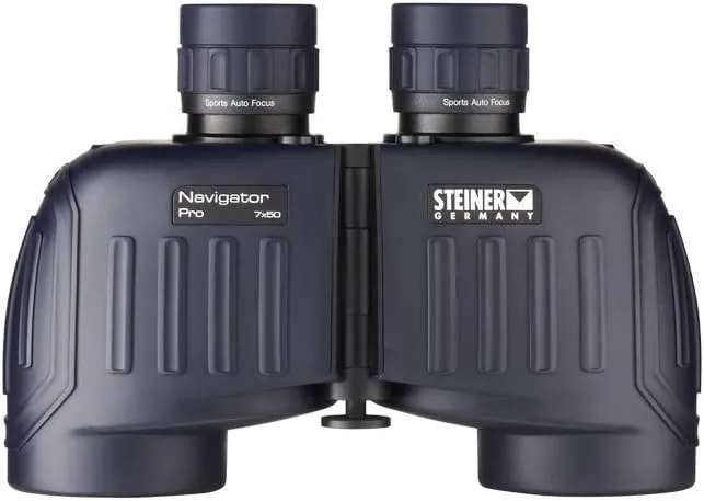 Steiner Navigator Pro 7x50 Binoculars - Magnification 7X - High Contrast Optics - Floating Prism System - Sports-Auto Focus - Delivers Excellent Image Clarity, Navy Blue (7655)