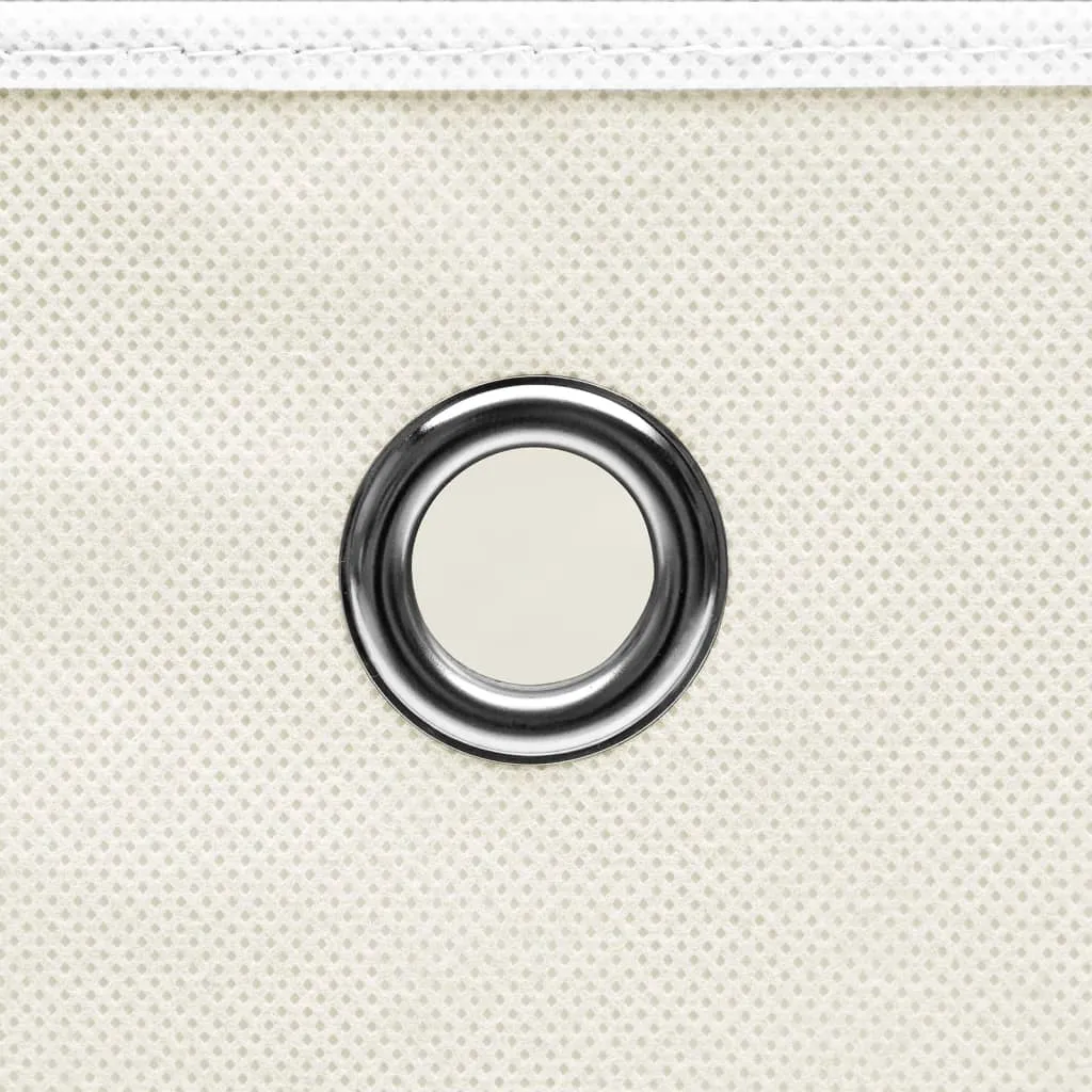 Storage Boxes 4 pcs White 32x32x32 cm Fabric