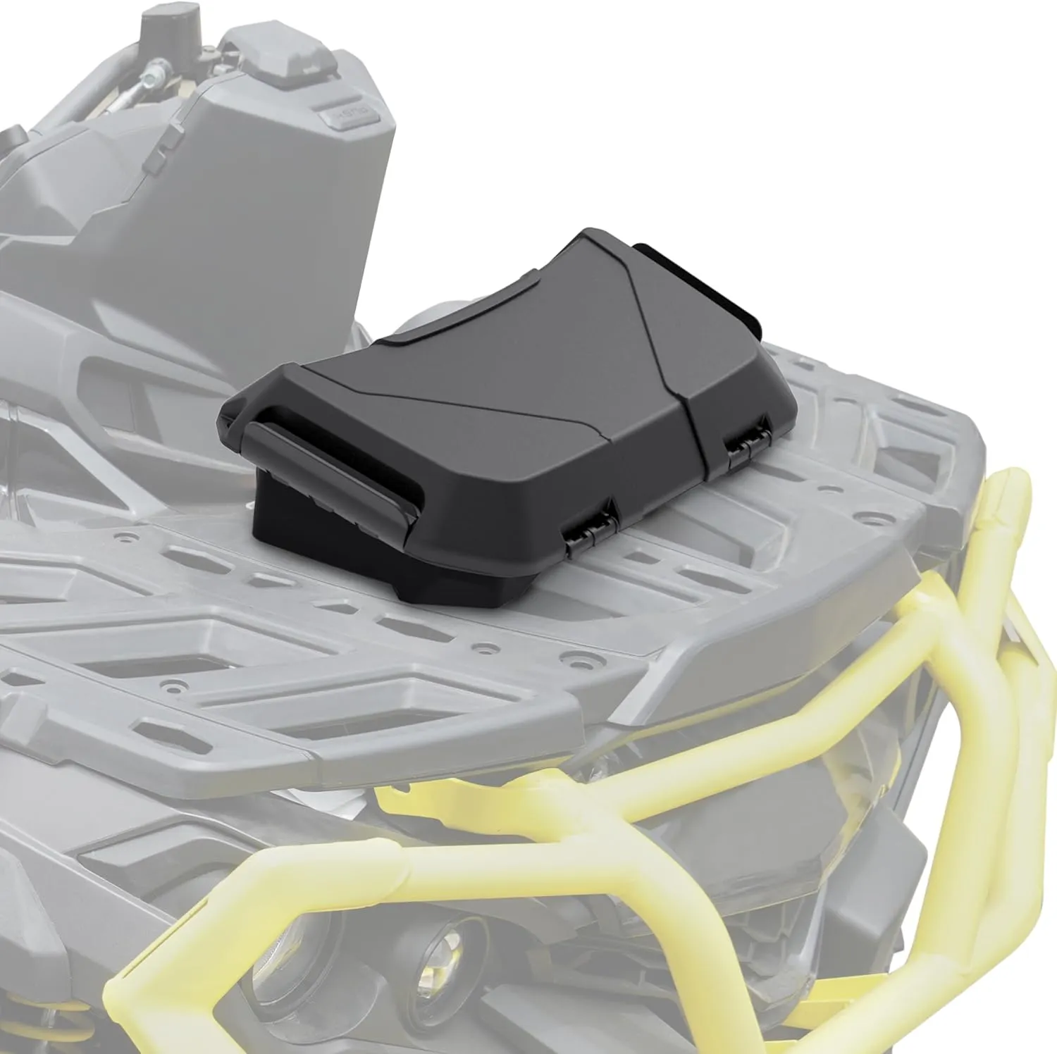 Storage Cargo Box for Outlander & Can-Am, 2GAL (7.5L) Black Front Rear Racks Tool Bed Box, Replace OEM #708200408
