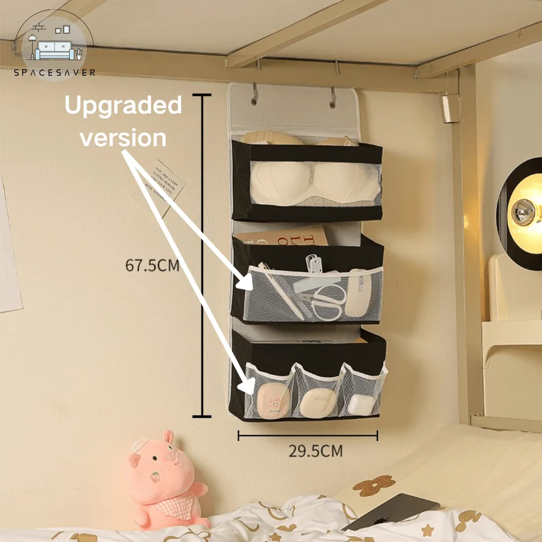 Storage hanging bag behind the door/Multi-layer sundries and underwear storage bag for dormitories/Hanging storage bag for wardrobe