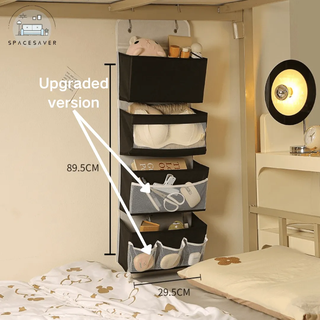 Storage hanging bag behind the door/Multi-layer sundries and underwear storage bag for dormitories/Hanging storage bag for wardrobe