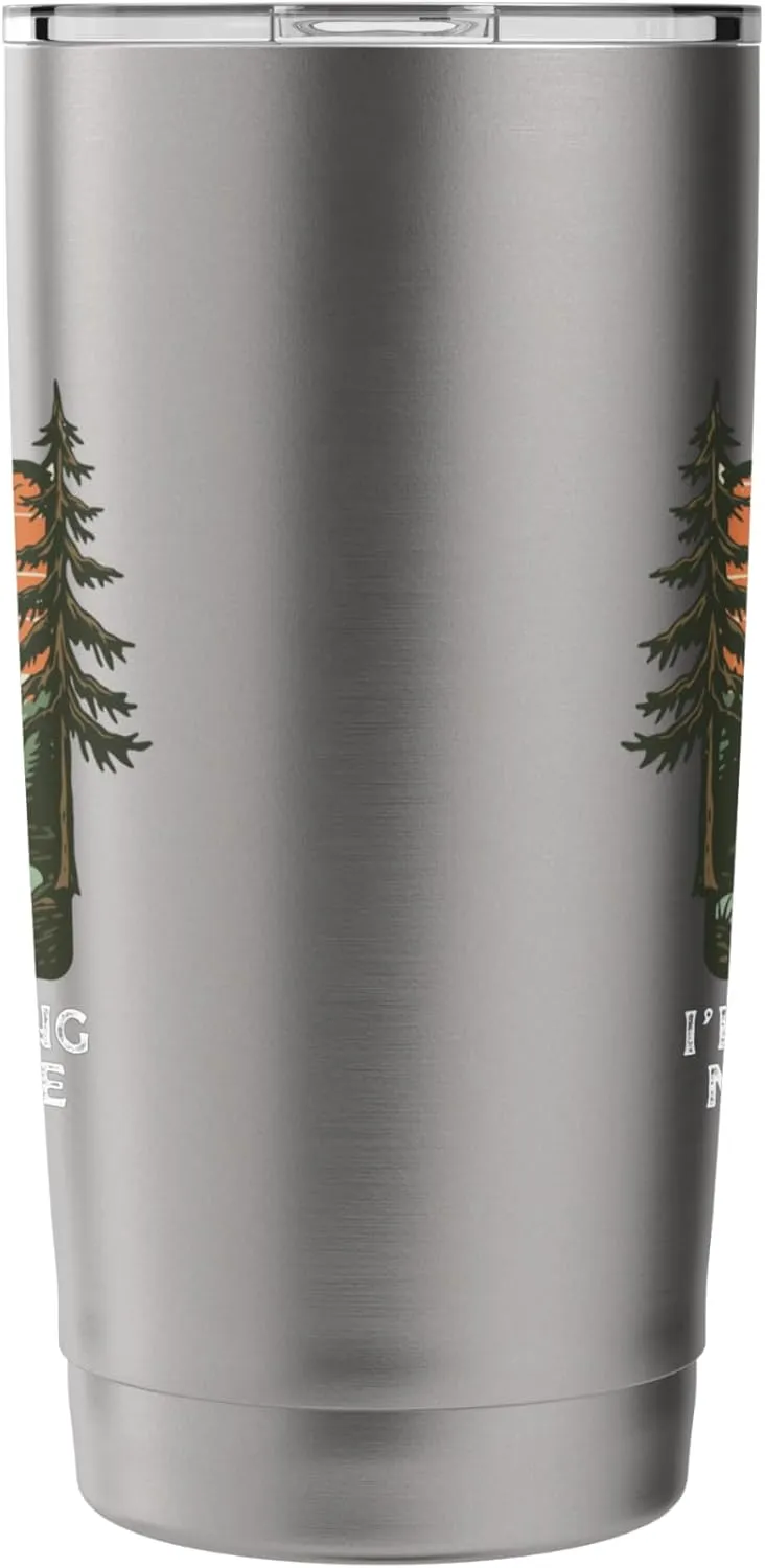 Stream Outdoors Peace Streaming Favorite Show Camping Sunset Stainless Steel Insulated Tumbler