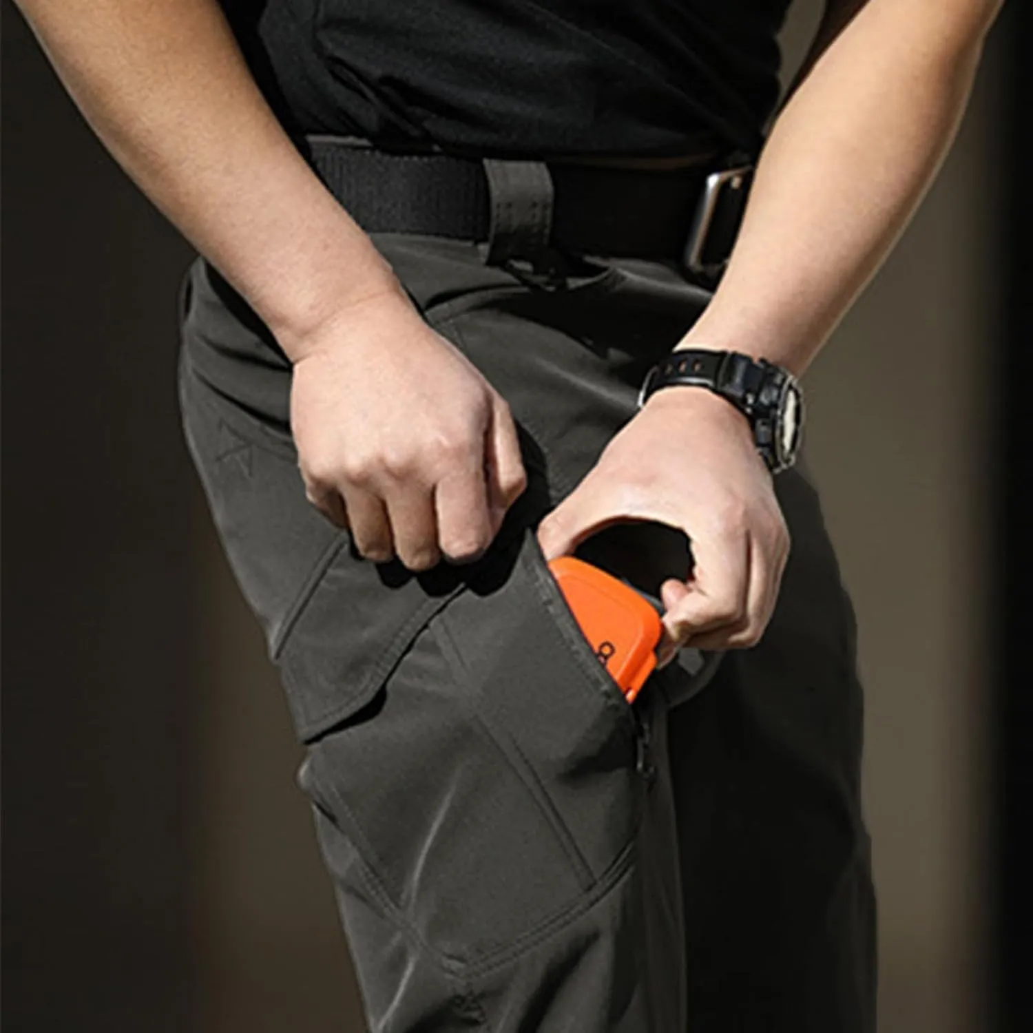 Stretch Tactical Pants for Men Water Resistant Ripstop Cargo Pants Outdoor Lightweight Work