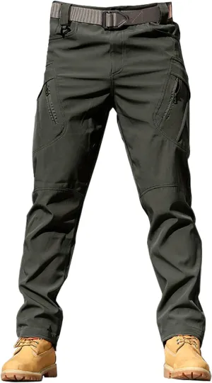 Stretch Tactical Pants for Men Water Resistant Ripstop Cargo Pants Outdoor Lightweight Work