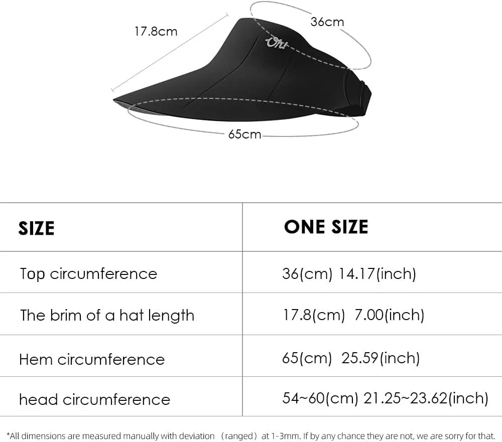 Sun Visors for Women Wide Brim Summer UV Protection Foldable Sun Hat UPF 50  Beach Cap SNH5M133T