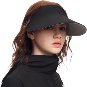 Sun Visors for Women Wide Brim Summer UV Protection Foldable Sun Hat UPF 50  Beach Cap SNH5M133T