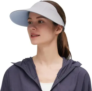Sun Visors for Women Wide Brim Summer UV Protection Foldable Sun Hat UPF 50  Beach Cap SNH5M133T