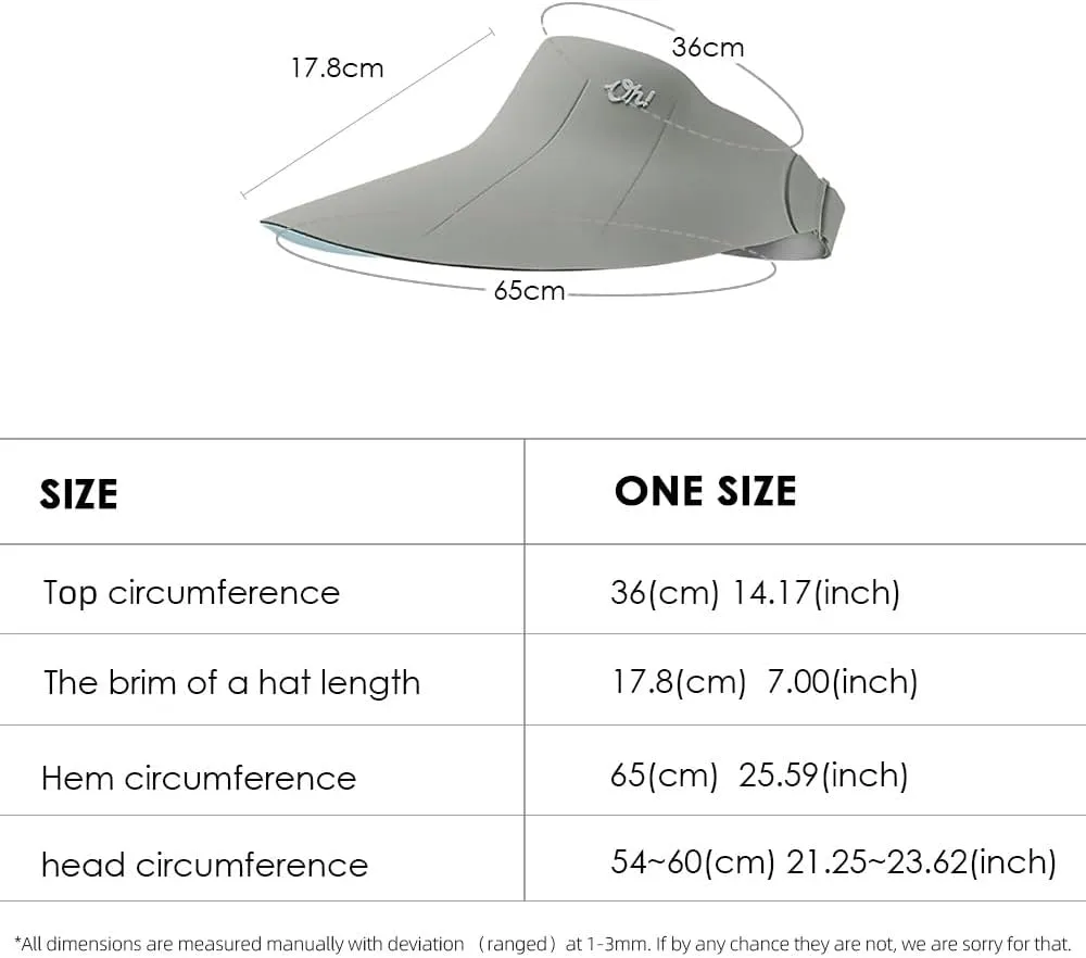 Sun Visors for Women Wide Brim Summer UV Protection Foldable Sun Hat UPF 50  Beach Cap SNH5M133T
