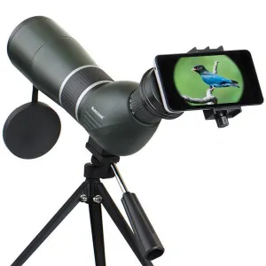 SUNCORE IPRee 12-36X50A Monocular Bird Watching Telescope HD Optic Zoom Lens View Eyepiece Black