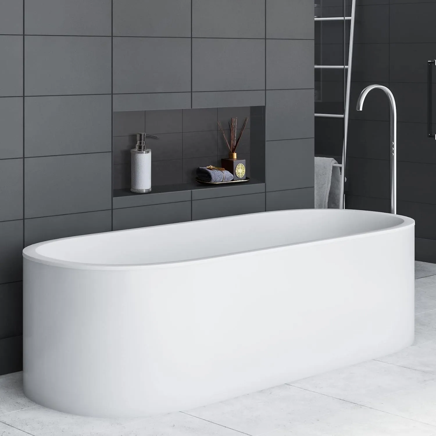 Suteck Shower Niche 16" x 28", Single Shelf Niches Tile Ready Niche for Showers Bathroom Storage Recessed Shower Box
