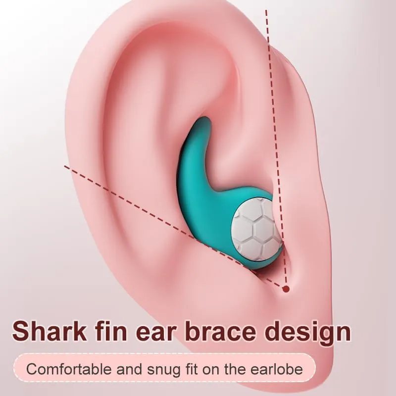 Swimming Ear Plugs, Waterproof Reusable Silicone Swim Earplugs for Swimming Surfing Snorkeling Showering and Water Pool,Beach,Ocean (Gray)