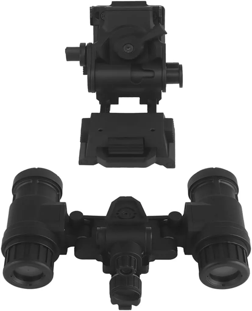 Tactical Airsoft Hunting Dummy AN/PVS31 Night Vision Goggles with Helmet Mount – Non-Functional Binoculars NVG Cosplay Prop