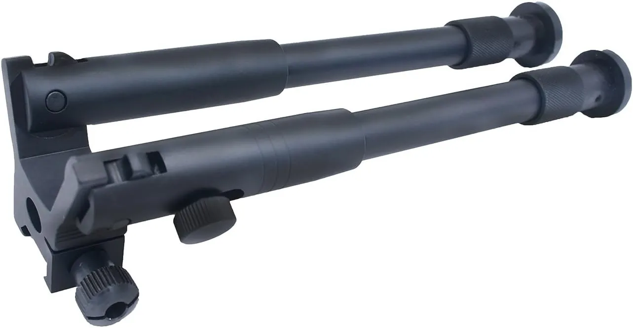Tactical Bipod OP-I Aluminium Foldable Adjustable Height Fits Picatinny Rail