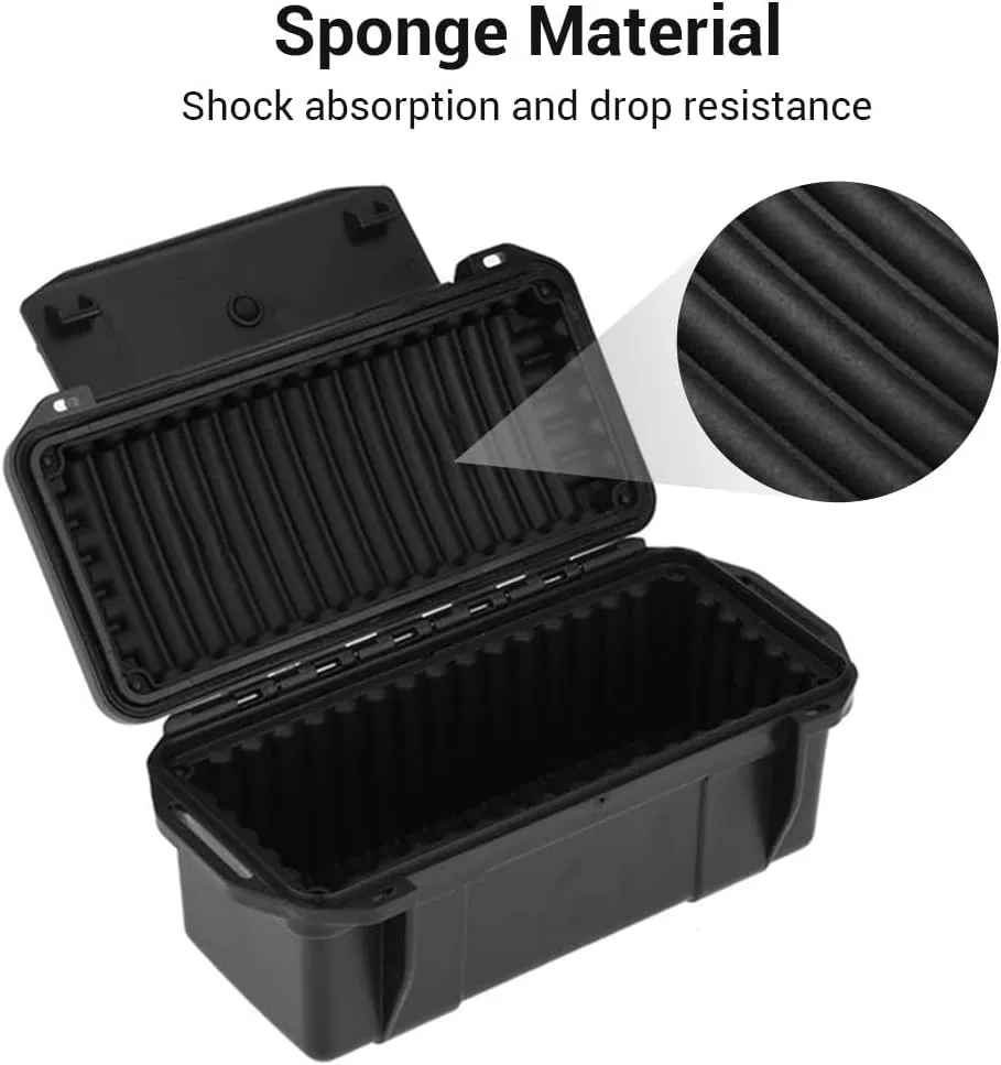 Tactical Bullet Storage Box Field Shockproof Ammo Box E.DC Outdoor Hunting Sealed Container with Cushioning Pad for Hunting