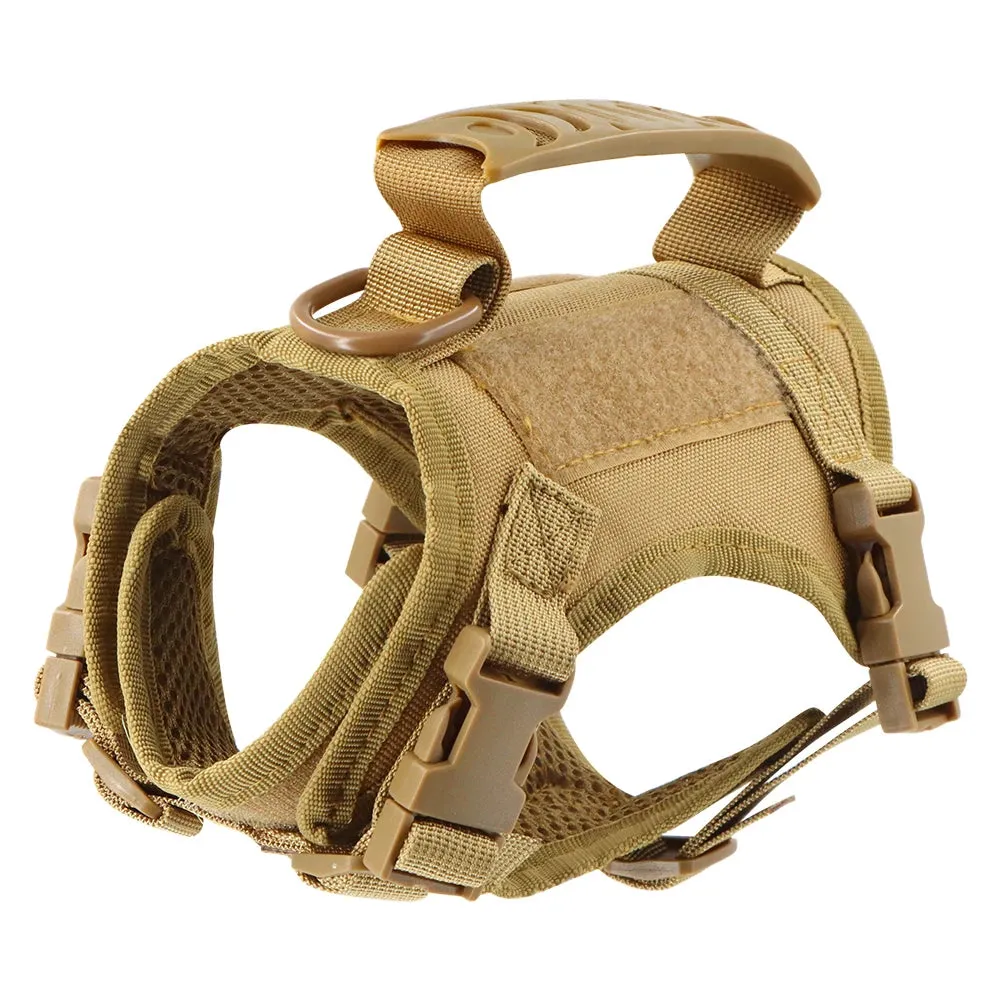 Tactical Puppy Harness Leash For Small Dogs Cats