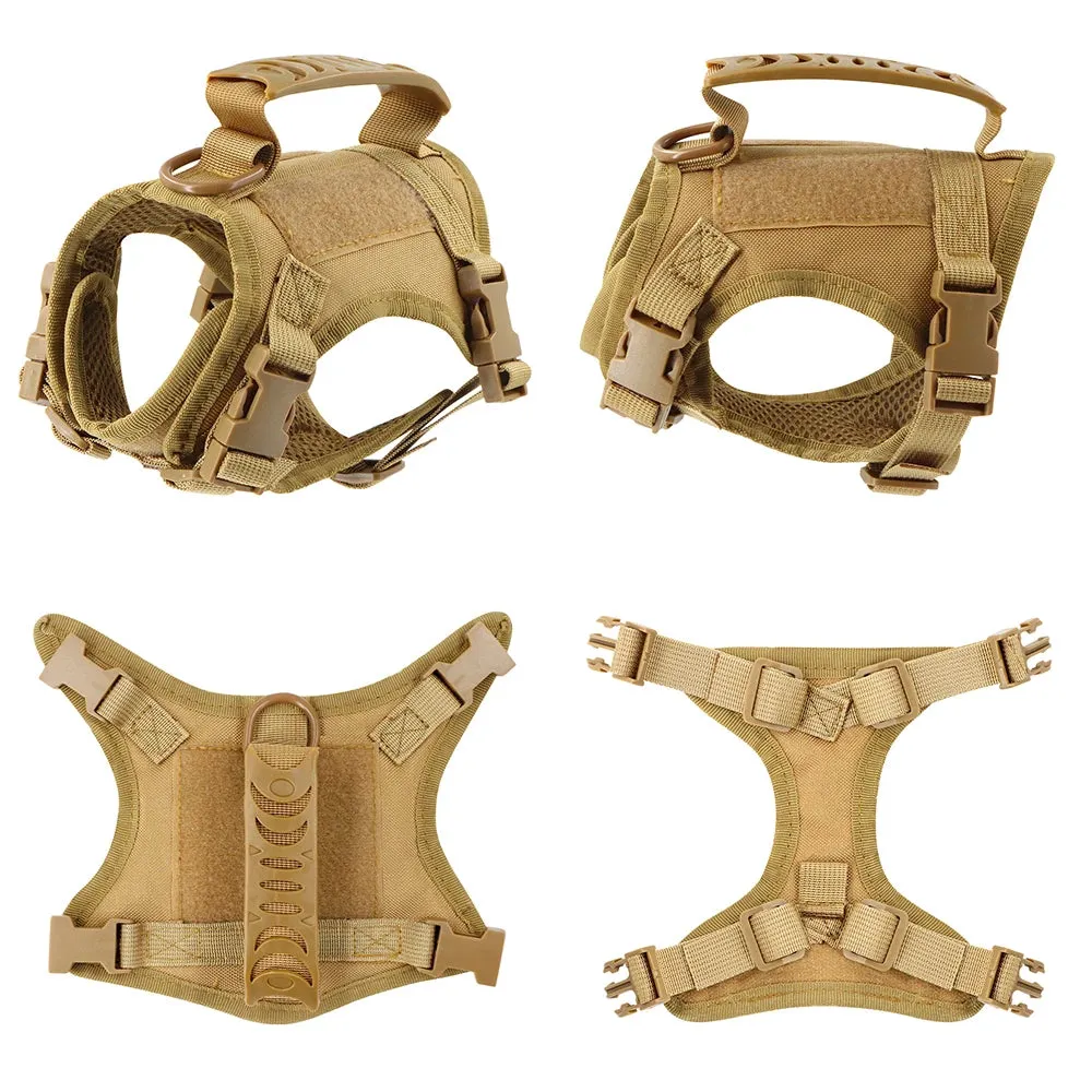 Tactical Puppy Harness Leash For Small Dogs Cats
