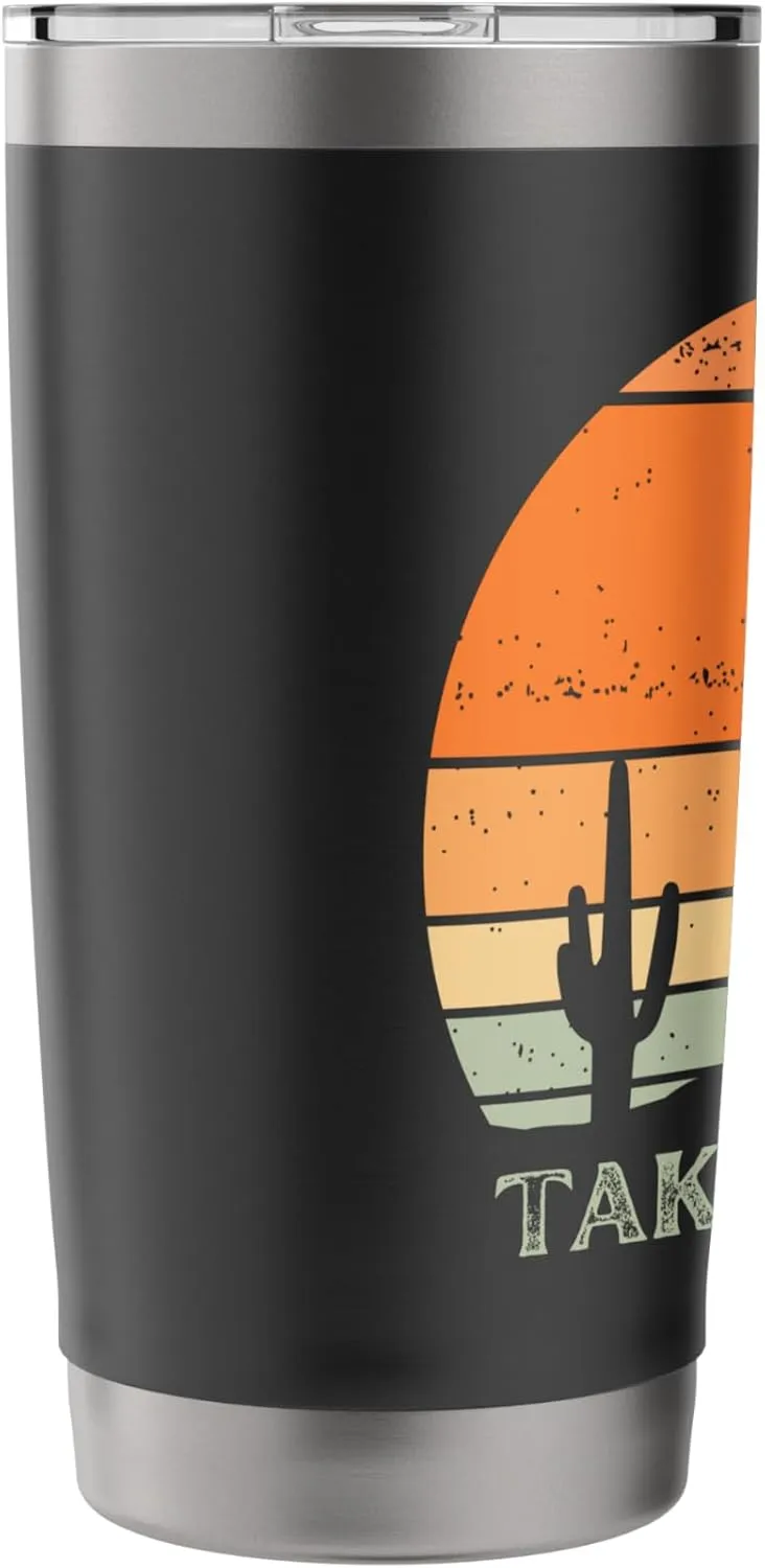 Take It Easy Retro Style Outdoors Desert Camping Stainless Steel Insulated Tumbler
