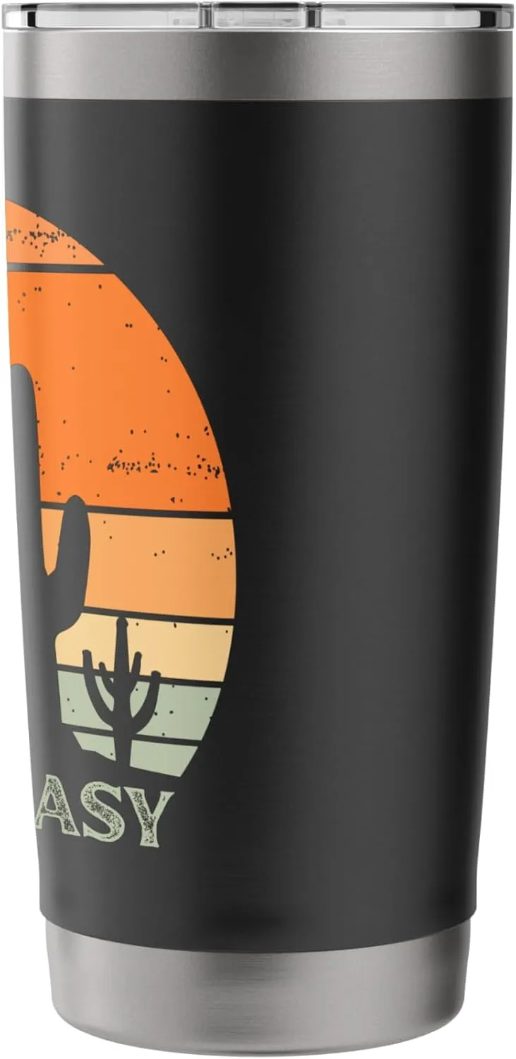 Take It Easy Retro Style Outdoors Desert Camping Stainless Steel Insulated Tumbler