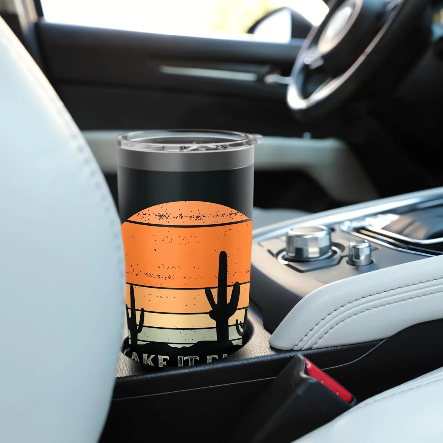 Take It Easy Retro Style Outdoors Desert Camping Stainless Steel Insulated Tumbler