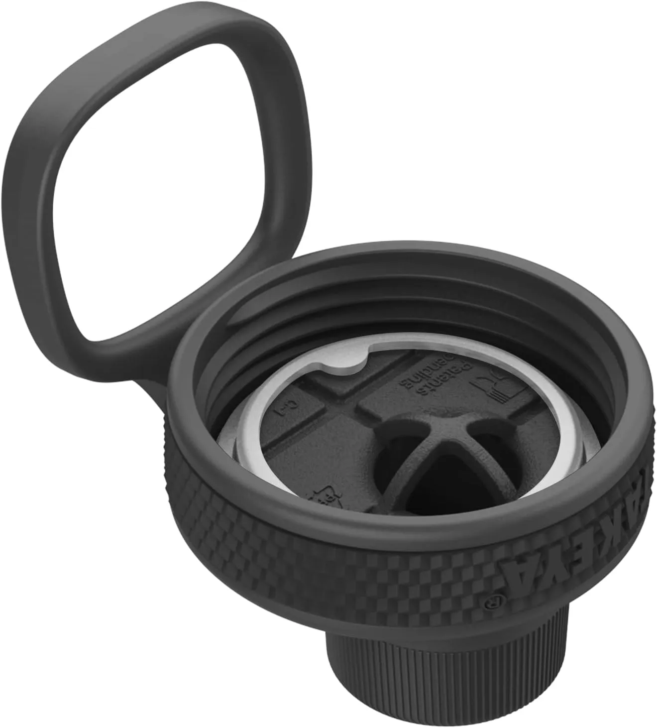 Takeya Tritan Sport Water Bottle with Spout Lid - BPA-Free & Dishwasher-Safe Water Bottle - Reusable Bottle with Lid Handle - Simple Leak-Proof Water Bottle - 32 oz, Grand Slam Black