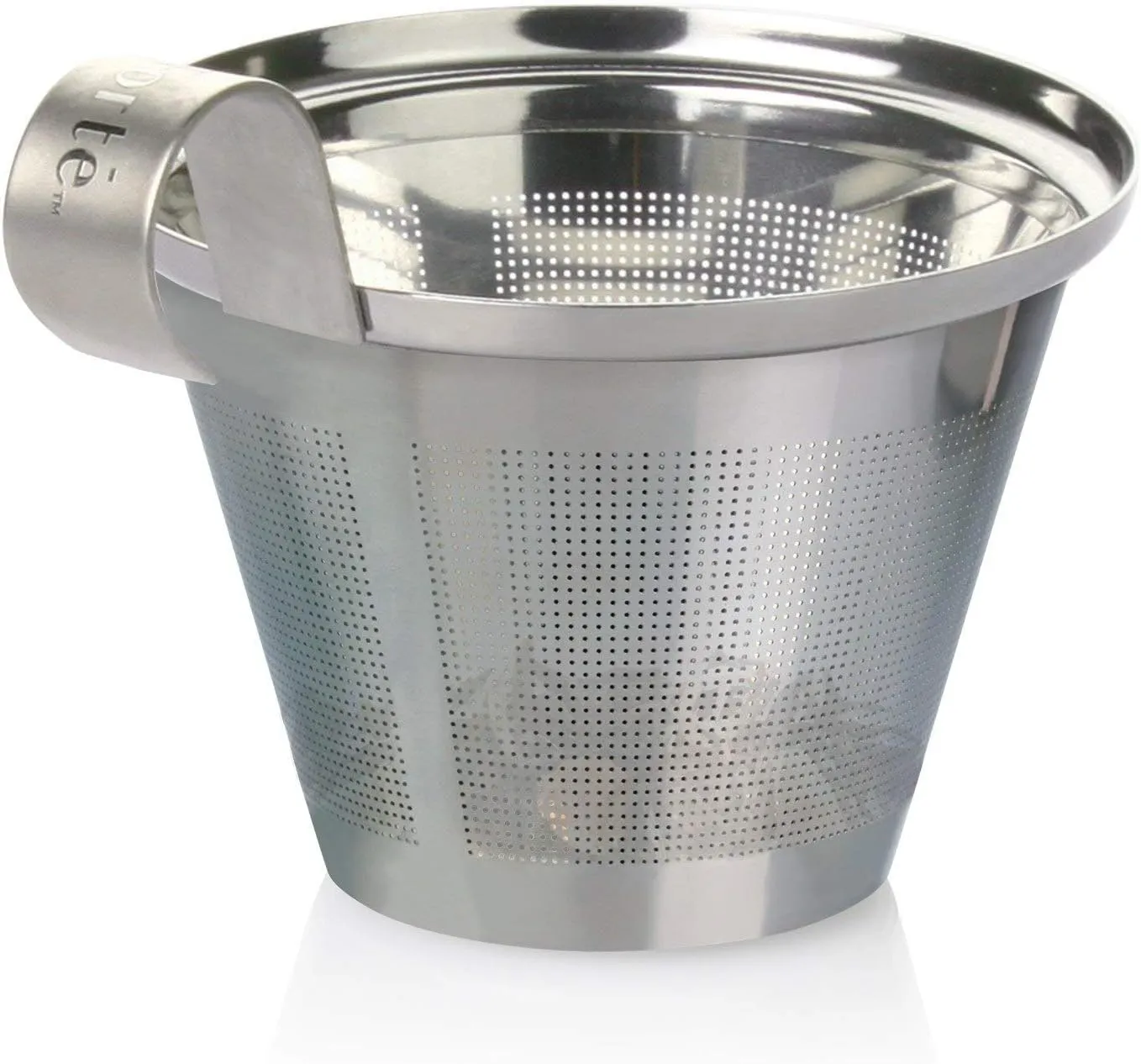 Tea Forte Lotus Double-Walled Ceramic Kati Cup with Removable Stainless Steel Infuser Basket and Lid, Steeps 12 oz Loose Leaf Tea, Lid and Cup Dishwasher & Microwave Safe