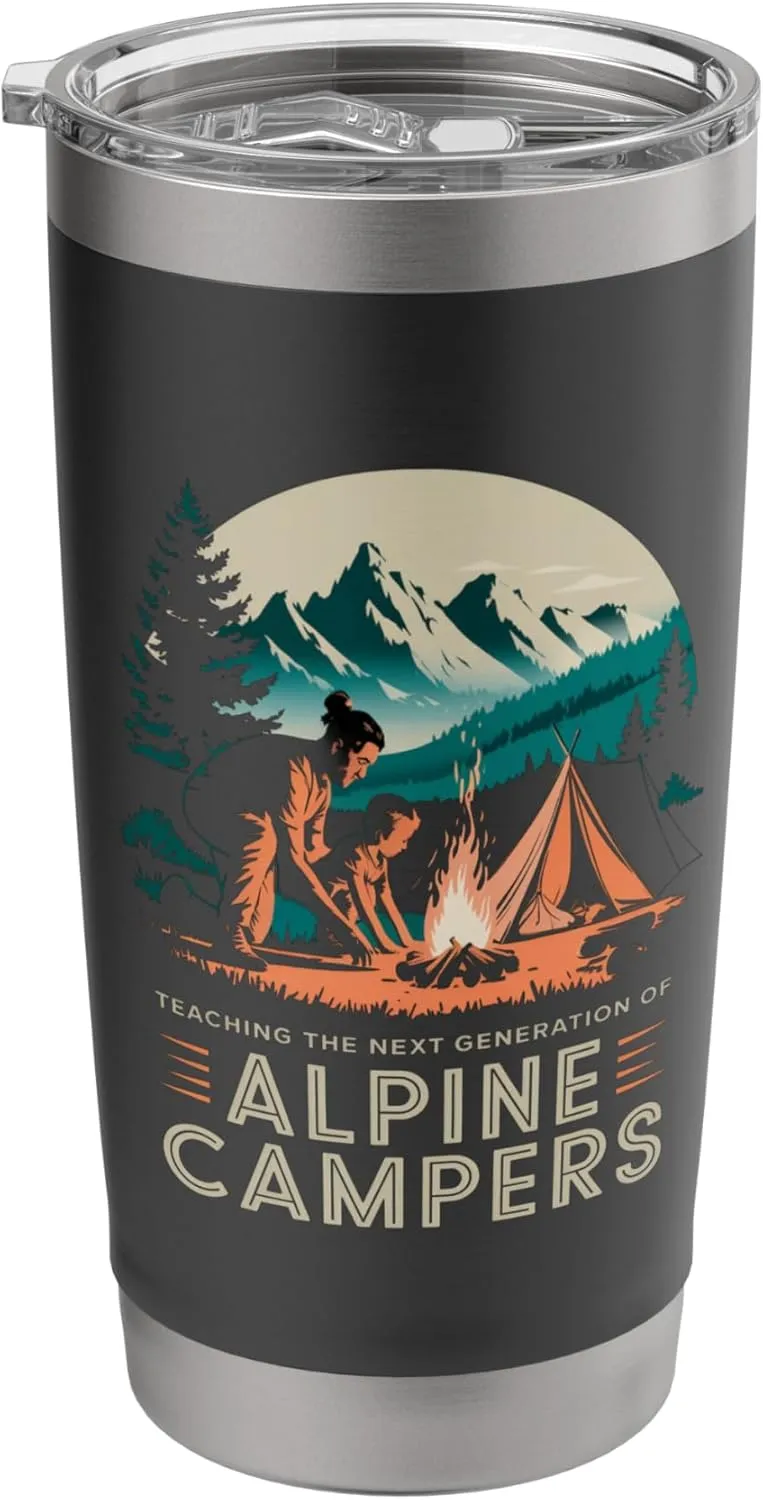Teaching the Next Generation of Alpine Camper Alpine Camping Stainless Steel Insulated Tumbler