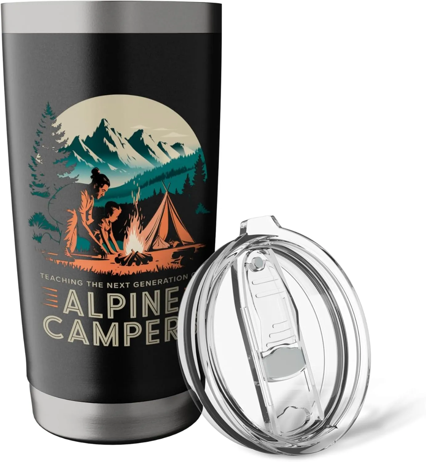 Teaching the Next Generation of Alpine Camper Alpine Camping Stainless Steel Insulated Tumbler