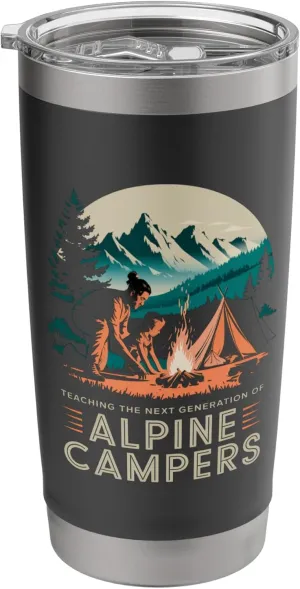 Teaching the Next Generation of Alpine Camper Alpine Camping Stainless Steel Insulated Tumbler
