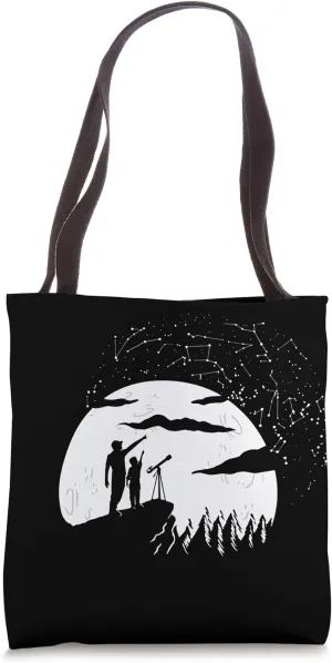Telescopes Binoculars planets science Observatory Astronomy Tote Bag