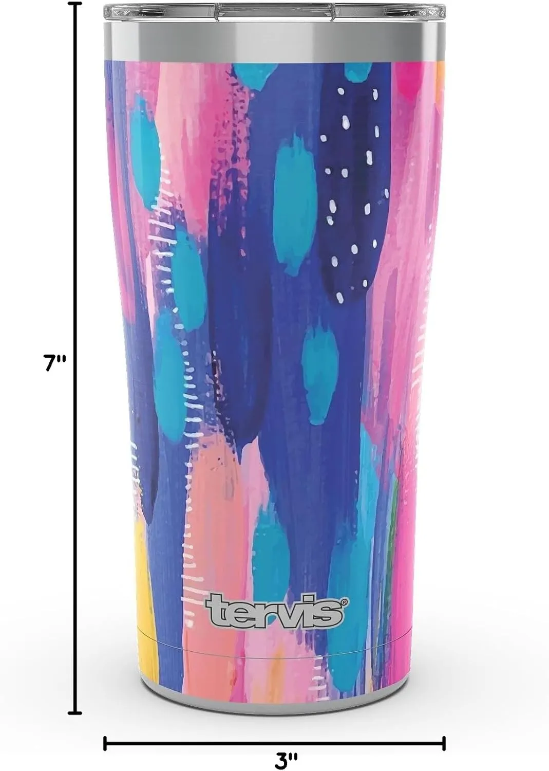 Tervis Etta Vee Cosmos Triple Walled Insulated Tumbler Travel Cup Keeps Drinks Cold & Hot, 20oz Legacy, Stainless Steel