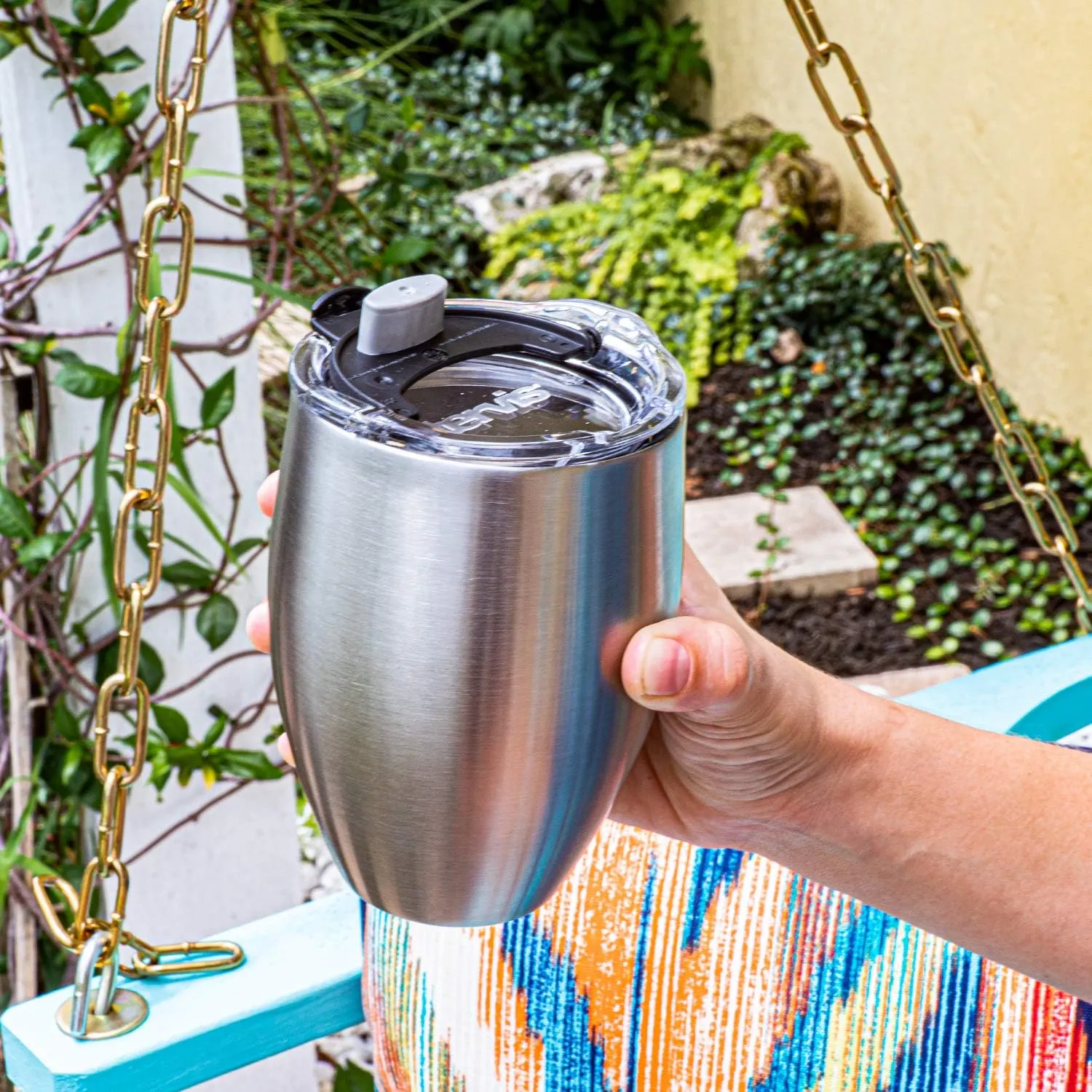 Tervis Powder Coated Stainless Steel Triple Walled Insulated Tumbler Travel Cup Keeps Drinks Cold & Hot, 12oz, Blue Moon