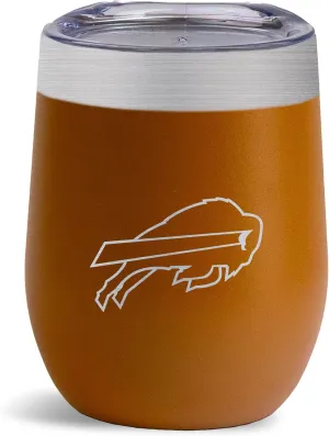 The Memory Company Officially Licensed NFL Game Day Tumbler 40oz Rhinestone-Embellished Game Day Tumbler - Stainless Steel Sports Water Bottle with Lid & Straw, Vacuum Insulated, Hot & Cold Drinks