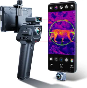 Thermal Monocular X3 See 1600 Yards, Thermal Night Vision Scope with 60Hz, 25mK, Thermal Binoculars for Hunting, Exploration and Wildlife Observation - Android