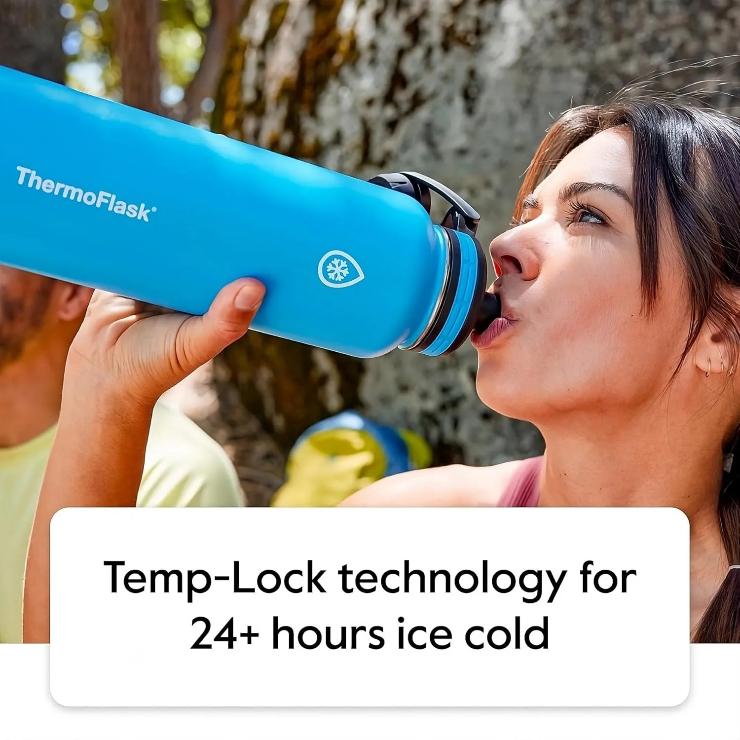 ThermoFlask 24 oz Double Wall Vacuum Insulated Stainless Steel 2-Pack of Water Bottles, Black / Malachite
