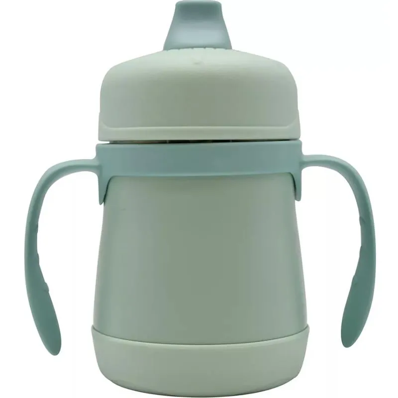 Thermos - 7 Oz. Stainless Steel Sippy Cup W/ Handles Simple Pastels, Mint