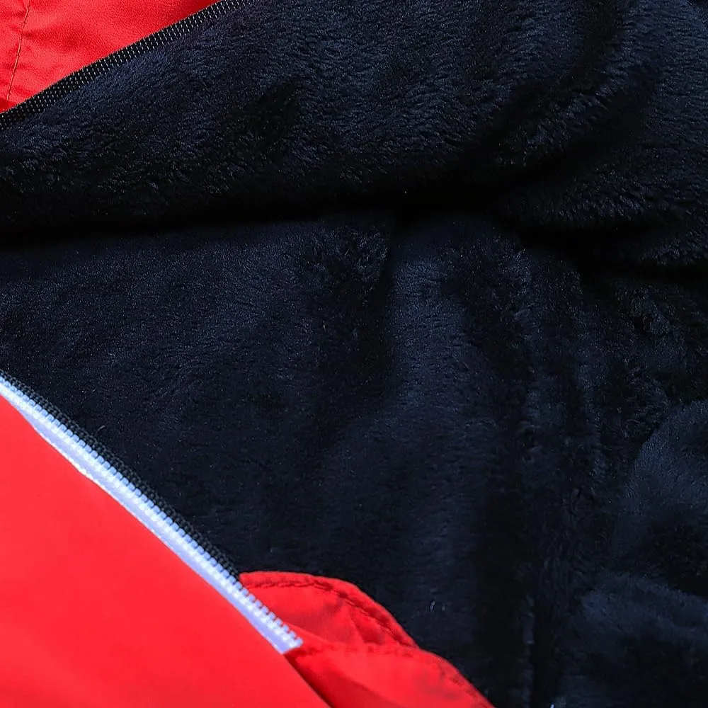 Thermotuff Wearable Sleeping Bag with Dual Hoodie, Zippered Arm Holes, Pockets & Adjustable Drawstring - Ideal for Camping, Cold Weather Hiking, and Stadium Sak Blanket