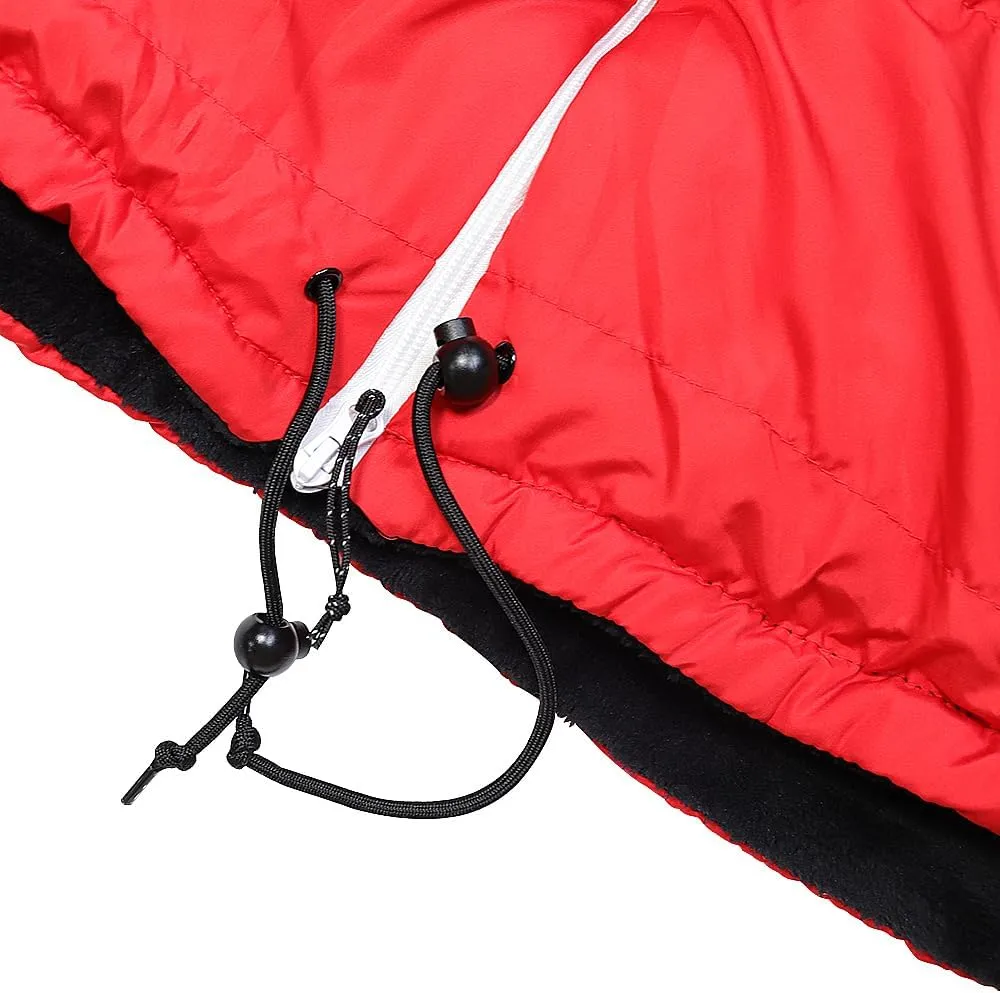 Thermotuff Wearable Sleeping Bag with Dual Hoodie, Zippered Arm Holes, Pockets & Adjustable Drawstring - Ideal for Camping, Cold Weather Hiking, and Stadium Sak Blanket