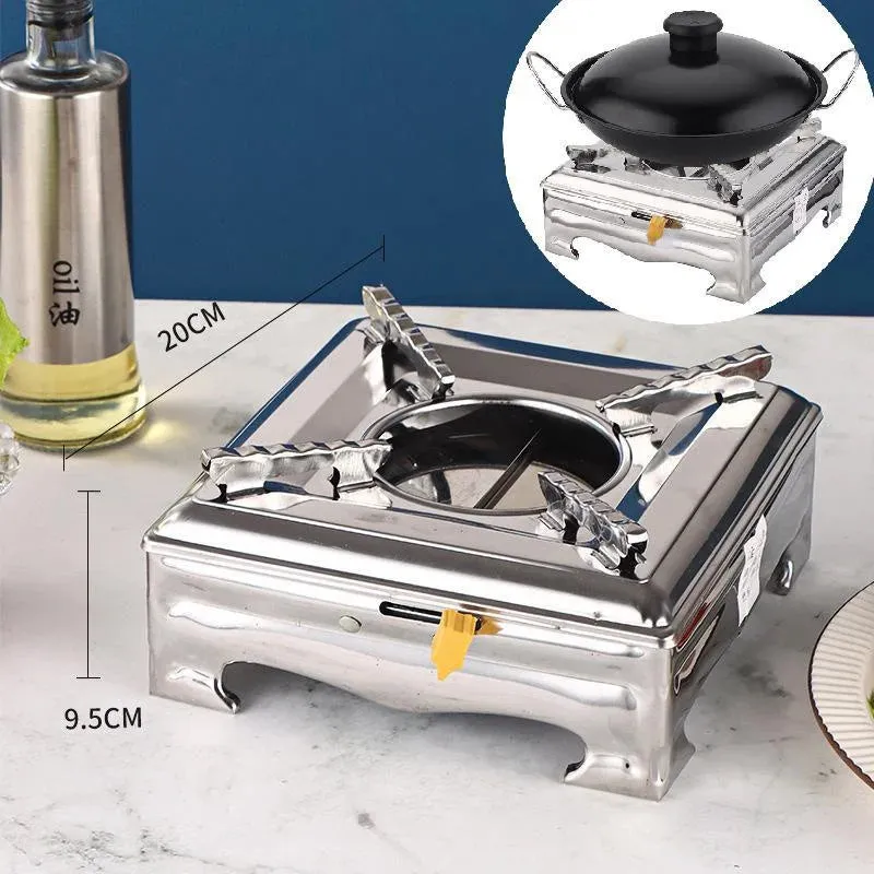 Thickened Stainless Steel Portable Stove for Dormitory