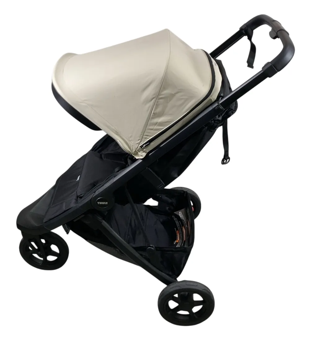 Thule Spring Stroller, 2024, Black, Soft Beige