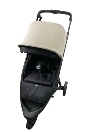 Thule Spring Stroller, 2024, Black, Soft Beige