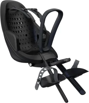 Thule Yepp 2 Mini - Front Mounted Child Bike seat - Shock-Absorbing Foam seat - Adjustable footrests & footstraps - Easy mounting System - Adjustable 5 Point Harness System