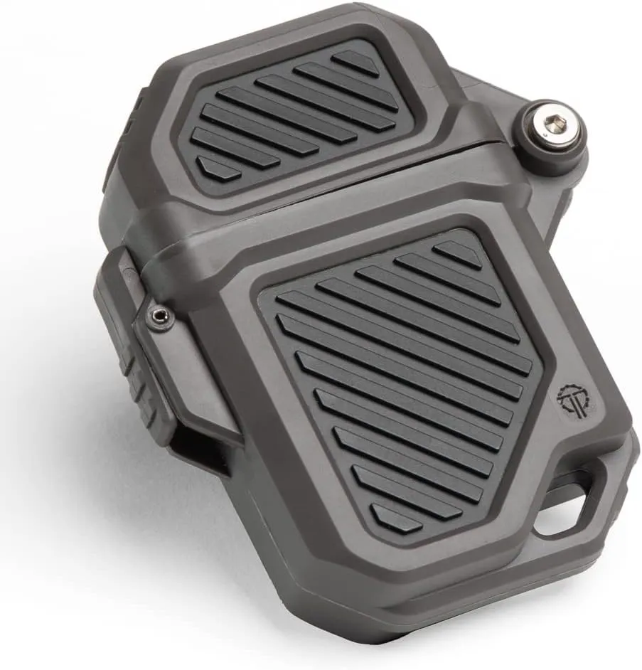 Thyrm PyroVault 2.0 Lighter Armor Compatible with Zippo Inserts, for Protection, Less Evaporation, and Retention, Made in The USA (Urban (Dark Urban Grey   Black))