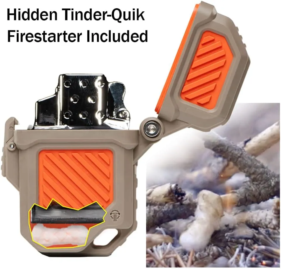 Thyrm PyroVault 2.0 Lighter Armor Compatible with Zippo Inserts, for Protection, Less Evaporation, and Retention, Made in The USA (Urban (Dark Urban Grey   Black))