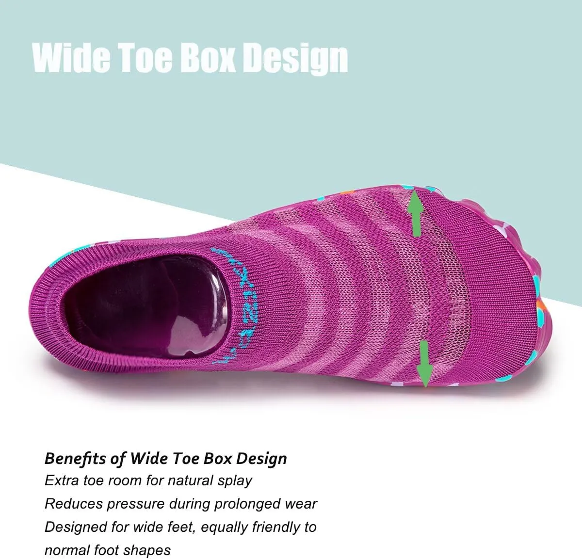 TOLLN Quick-Dry Barefoot Water Shoes for Men, Women & Youth – Versatile Aqua Socks for Beach, Pool, Kayaking, Hiking, Surfing, Yoga & Outdoor Sports