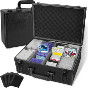 Toploaders Storage Box for 540  3" x 4" 35pt Rigid Card, Sports Card Storage Case Trading Card Storage Box Waterproof Protective Top Loaders Storage Hard Case Holds 120  One Touch Magnetic Card Holder