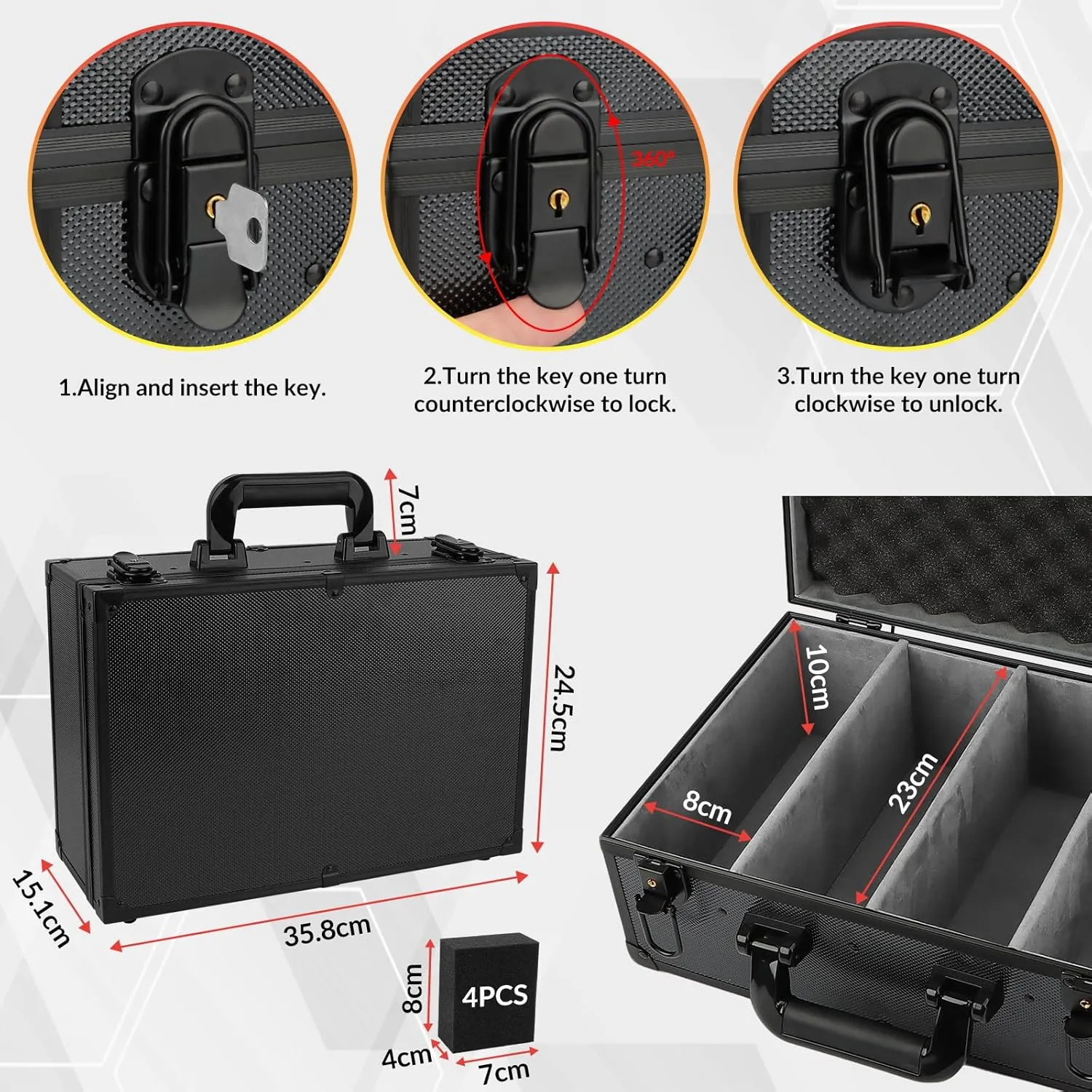 Toploaders Storage Box for 540  3" x 4" 35pt Rigid Card, Sports Card Storage Case Trading Card Storage Box Waterproof Protective Top Loaders Storage Hard Case Holds 120  One Touch Magnetic Card Holder