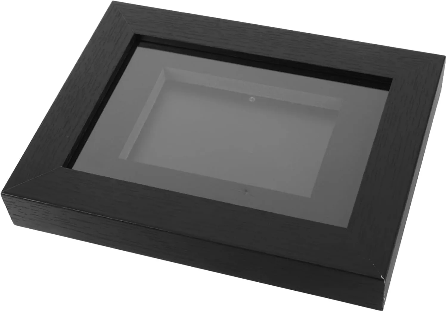 Trading Card Storage Case: Single-Capacity Clear Wood Frame Organizer - Waterproof Collector Box for Game Cards & Sports Memorabilia