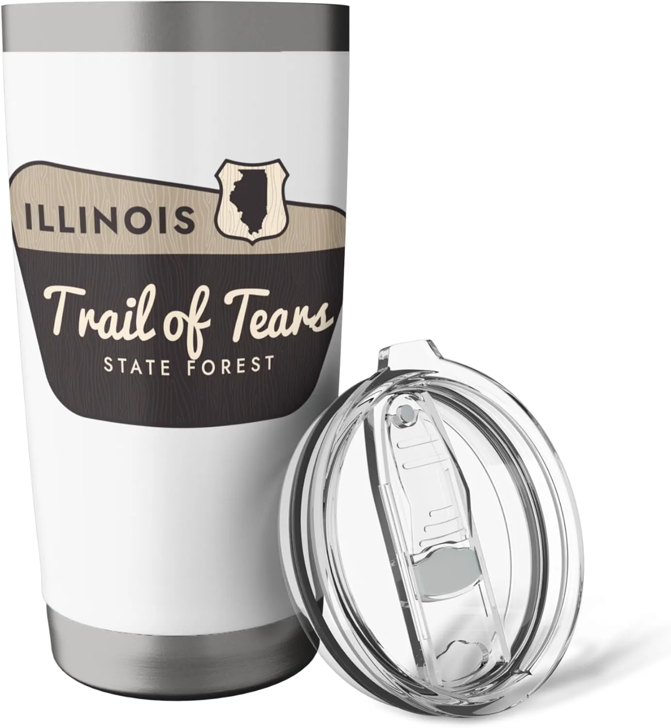 Trail of Tears State Forest Illinois Welcome Sign Vacation Stainless Steel Insulated Tumbler